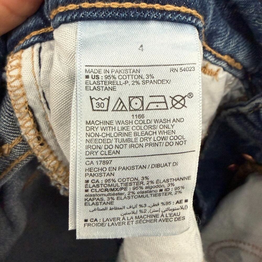 Old Navy Kicker Boot Cut High Rise Jeans Womens 4 Button Fly Medium Wash Stretch - Picture 9 of 12